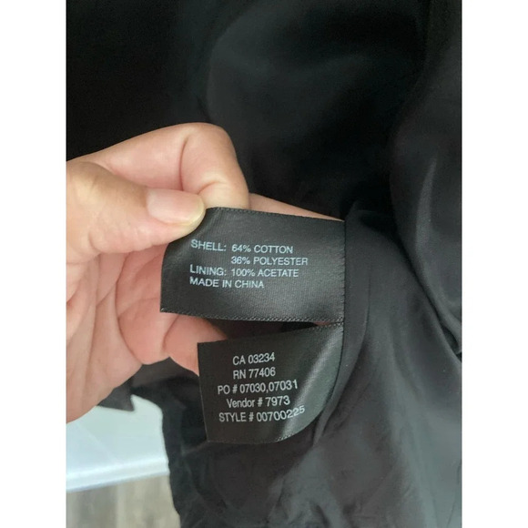 Club Monaco cropped Jacquard black blazer Sz 6 - Picture 10 of 13